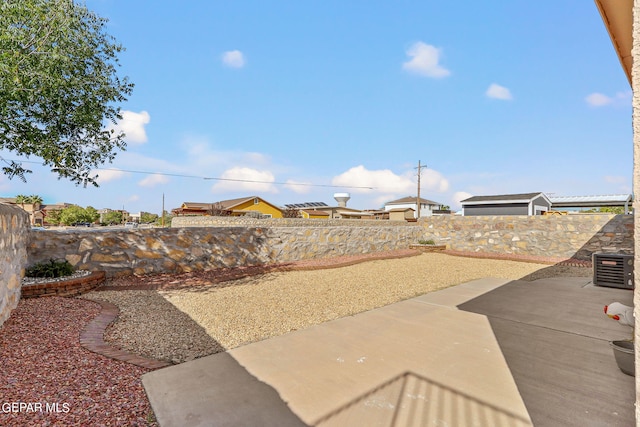 view of patio / terrace with central AC