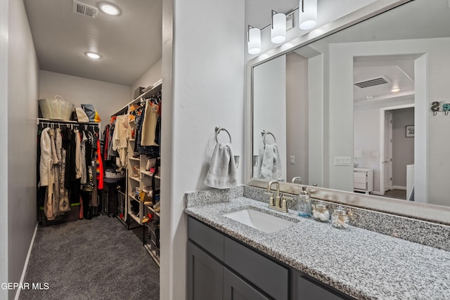 bathroom featuring vanity