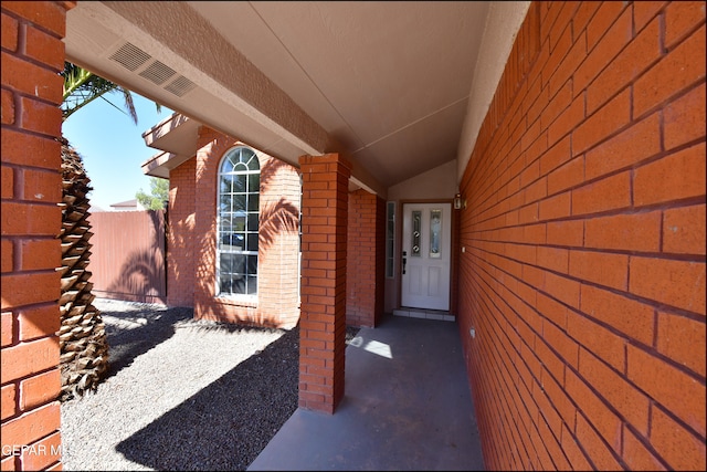 view of property entrance