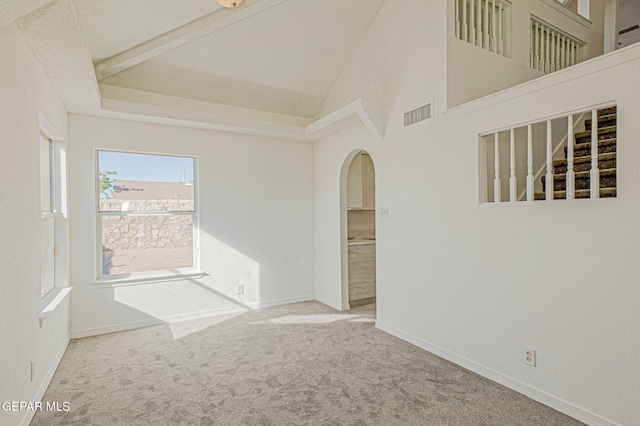 view of carpeted empty room