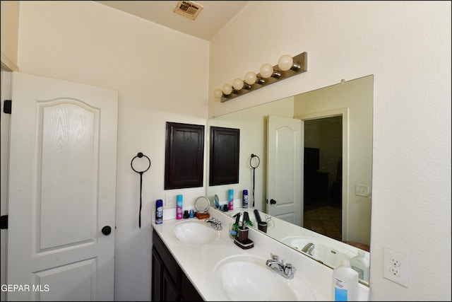 bathroom with vanity