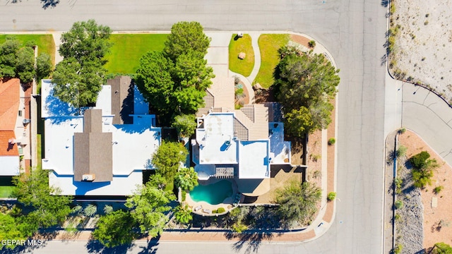 851 Via Alegre Ln, El Paso, TX 79912 - aerial view of a pool