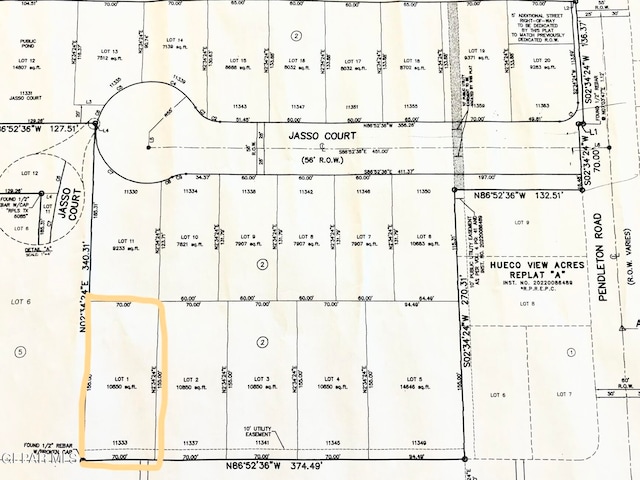 11333 Ardelle Ave, El Paso TX, 79936 land for sale