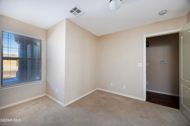 view of carpeted empty room