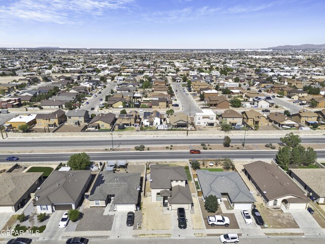 14241 Craggy Rock Ave, El Paso, TX 79938 - aerial view with a mountain view and a residential view