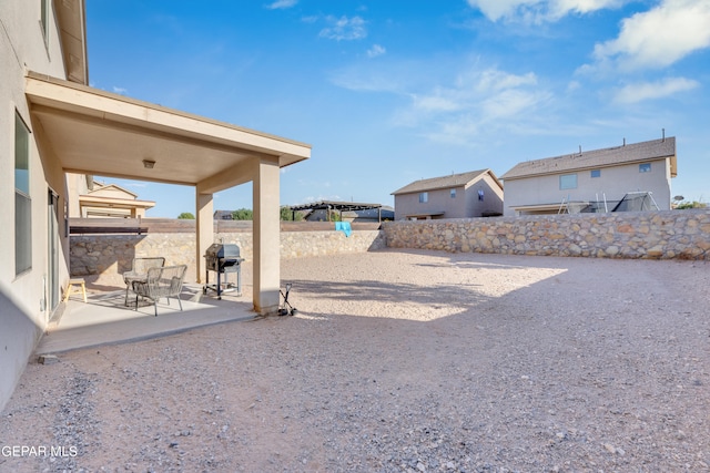 view of yard with a patio