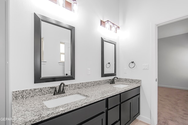 bathroom with vanity