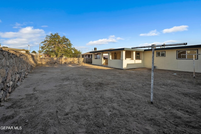 view of rear view of property