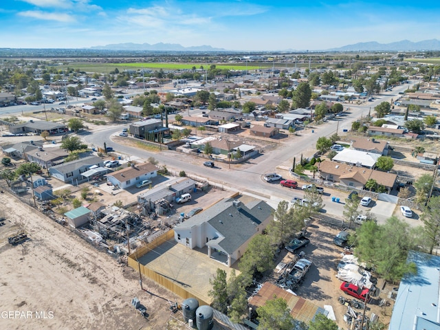 528 Telop Rd, Socorro, TX 79927 - drone / aerial view with a residential view and a mountain view