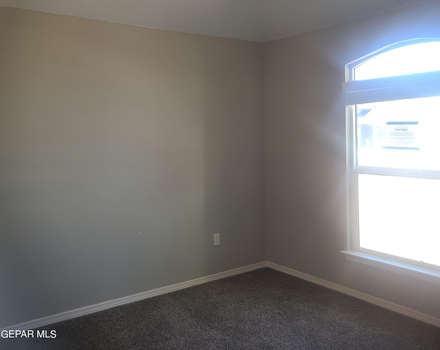 empty room with a healthy amount of sunlight and carpet floors