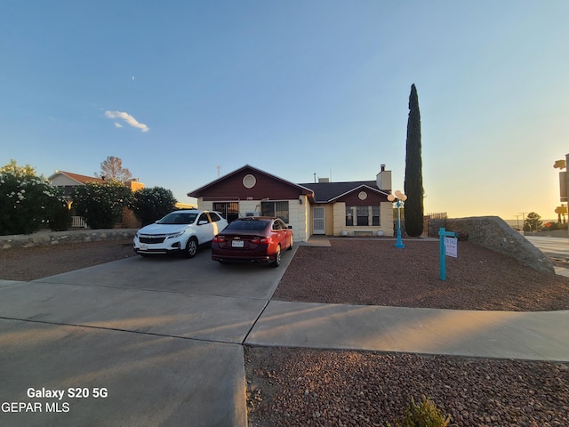 view of front of house