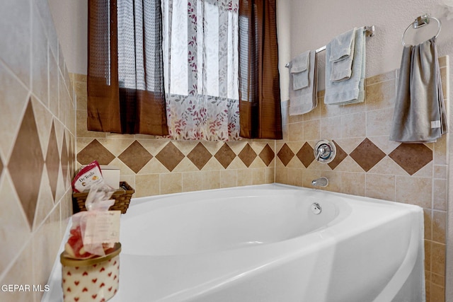 bathroom with a bathing tub