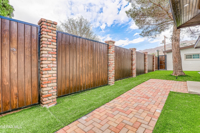 view of yard featuring a patio