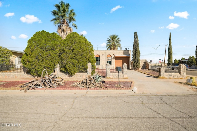 view of pueblo revival-style home