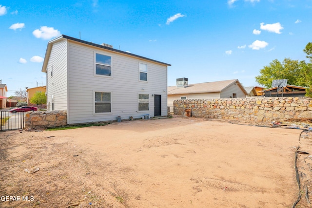 view of back of property