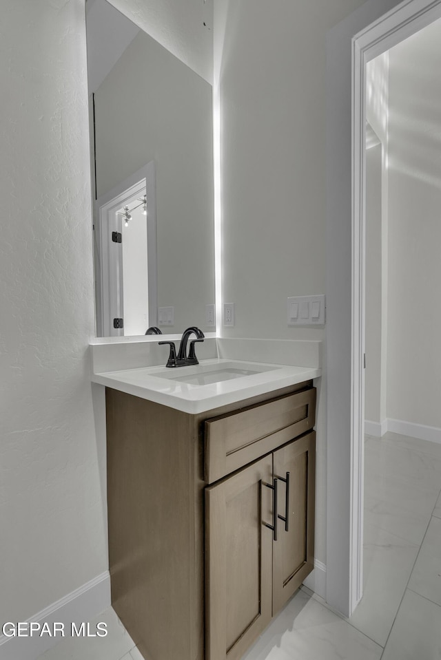 bathroom featuring vanity