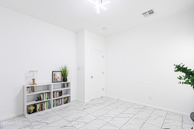 341 Sleepy Run St, El Paso, TX 79928 - spare room with light marble finish flooring and baseboards