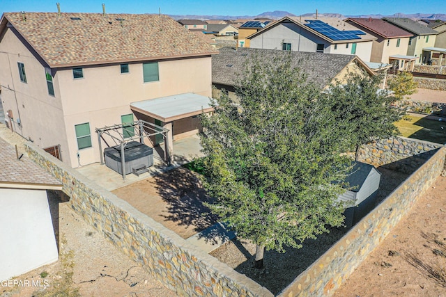 rear view of property with a patio area