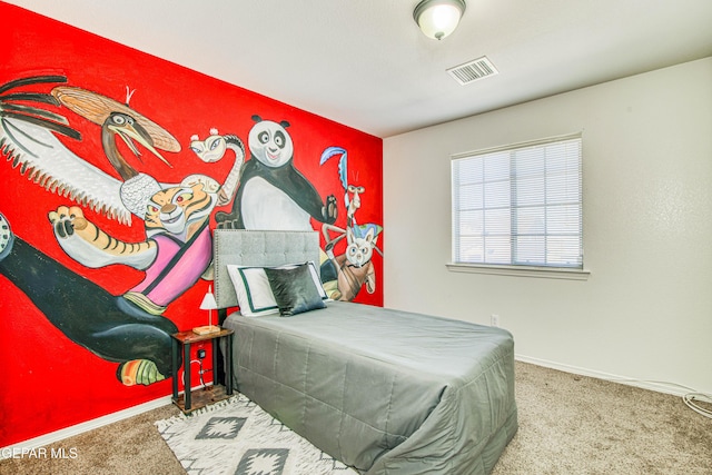 bedroom with carpet flooring