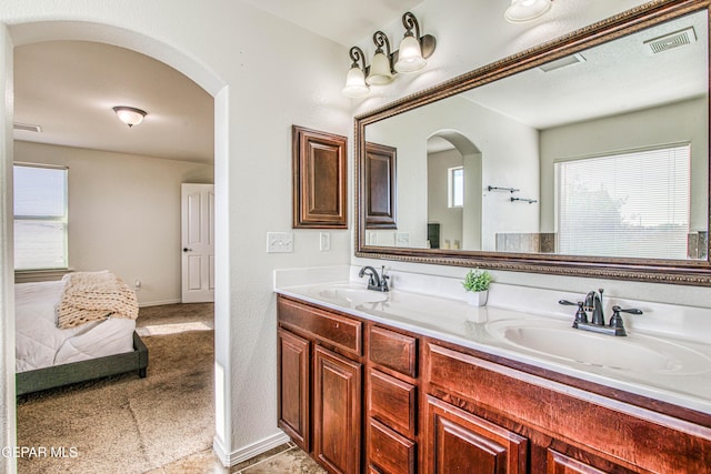 bathroom with vanity