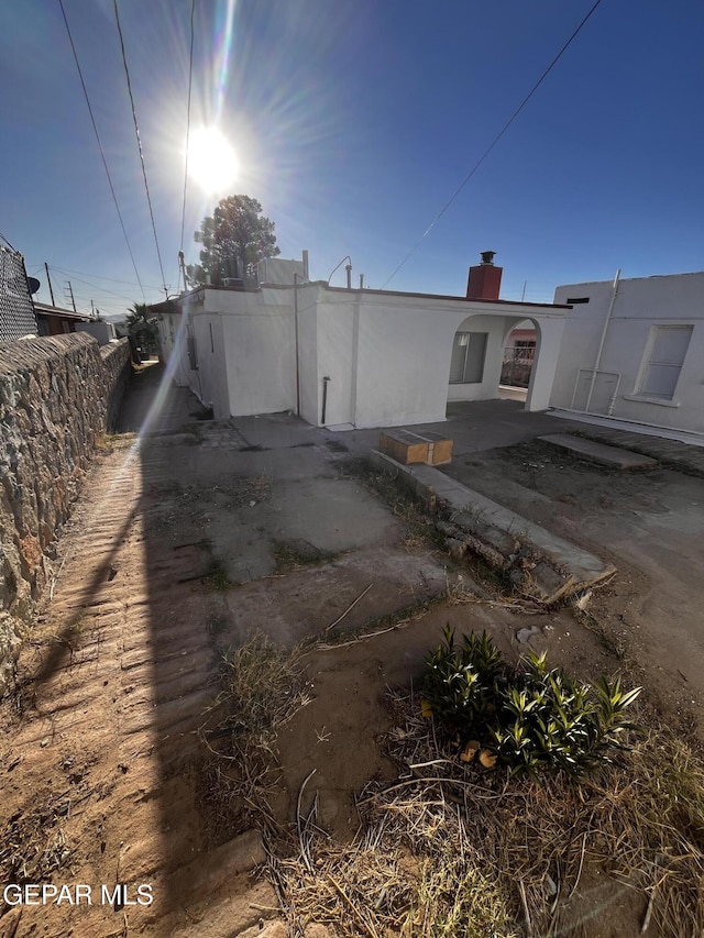 exterior space featuring a patio area