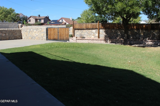 view of yard with a patio