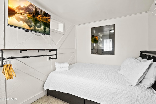 view of tiled bedroom