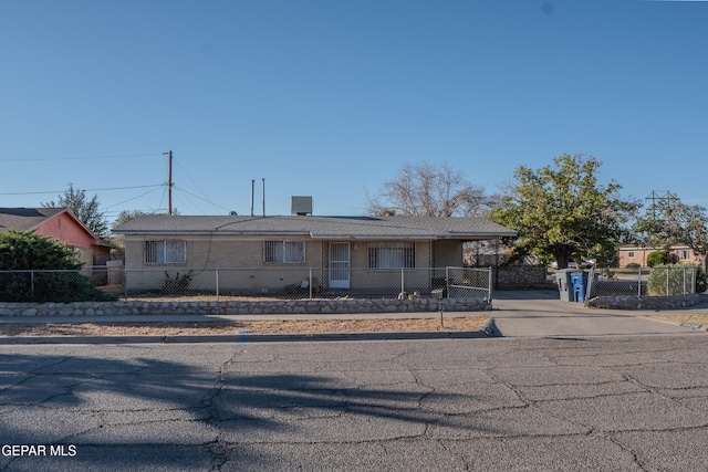 view of ranch-style home