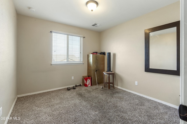 interior space with carpet flooring