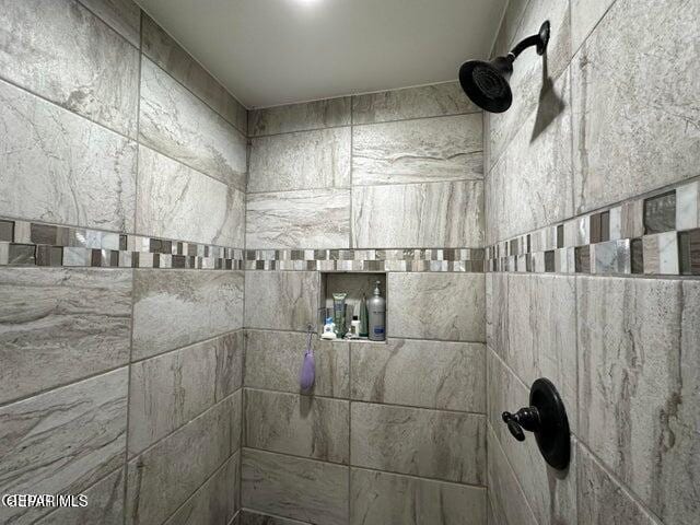 room details featuring tiled shower