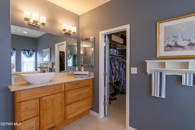 bathroom with vanity