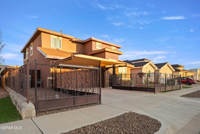 view of front of home