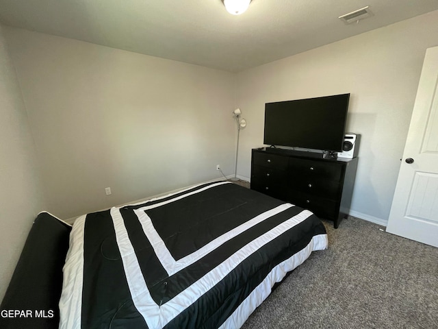 bedroom with carpet