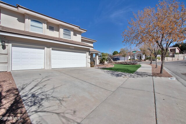 view of home's exterior featuring a garage