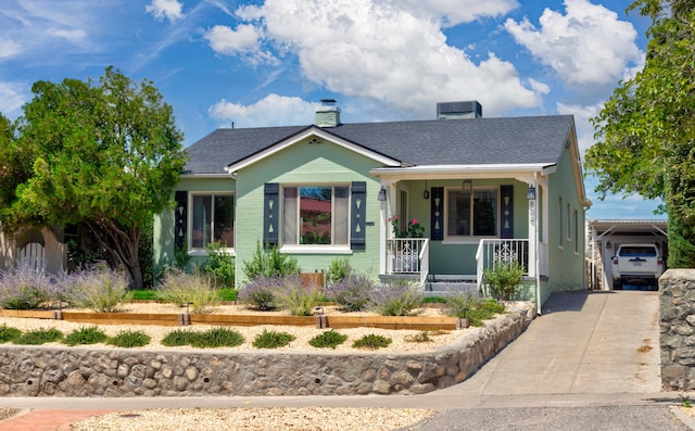 view of front of house featuring a porch