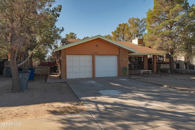 ranch-style house with a garage