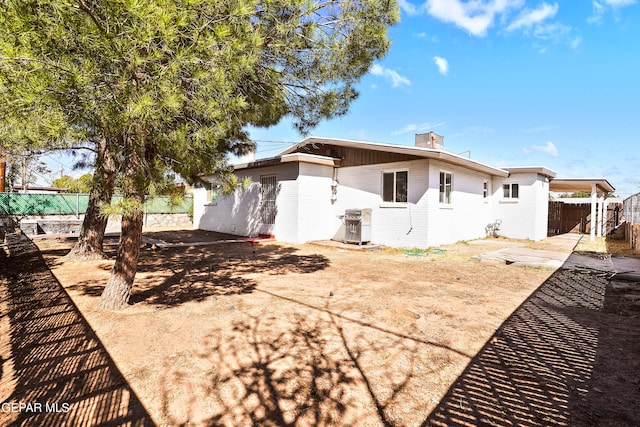 view of back of property