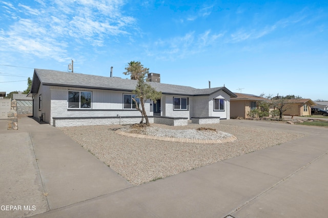 view of ranch-style home