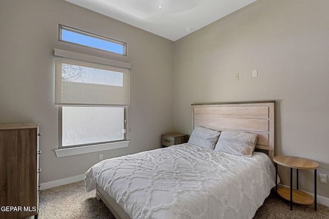 bedroom featuring carpet