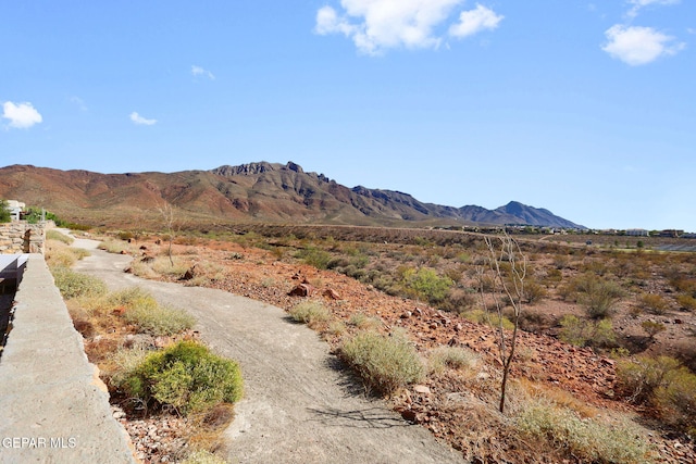 view of mountain feature