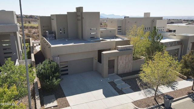 exterior space featuring a mountain view