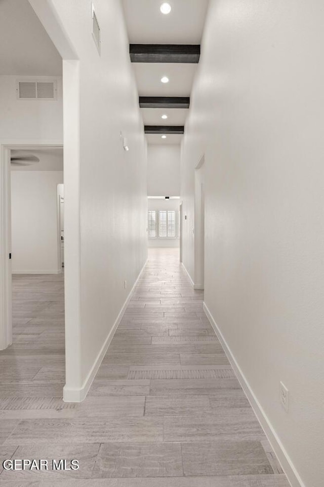 13397 Highworth Dr, El Paso, TX 79928 - hall with recessed lighting, baseboards, and visible vents