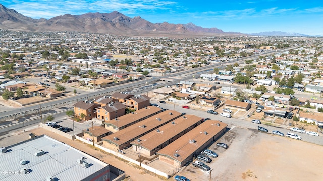 aerial view featuring a mountain view