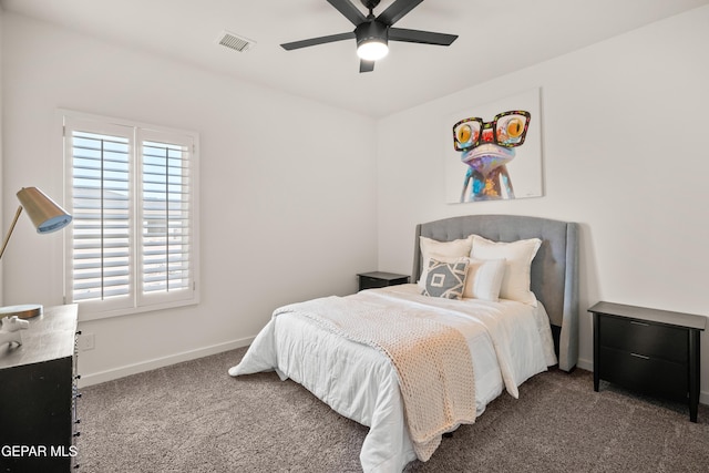 14956 Hill Ridge Ct, El Paso, TX 79938 - carpeted bedroom with baseboards and ceiling fan