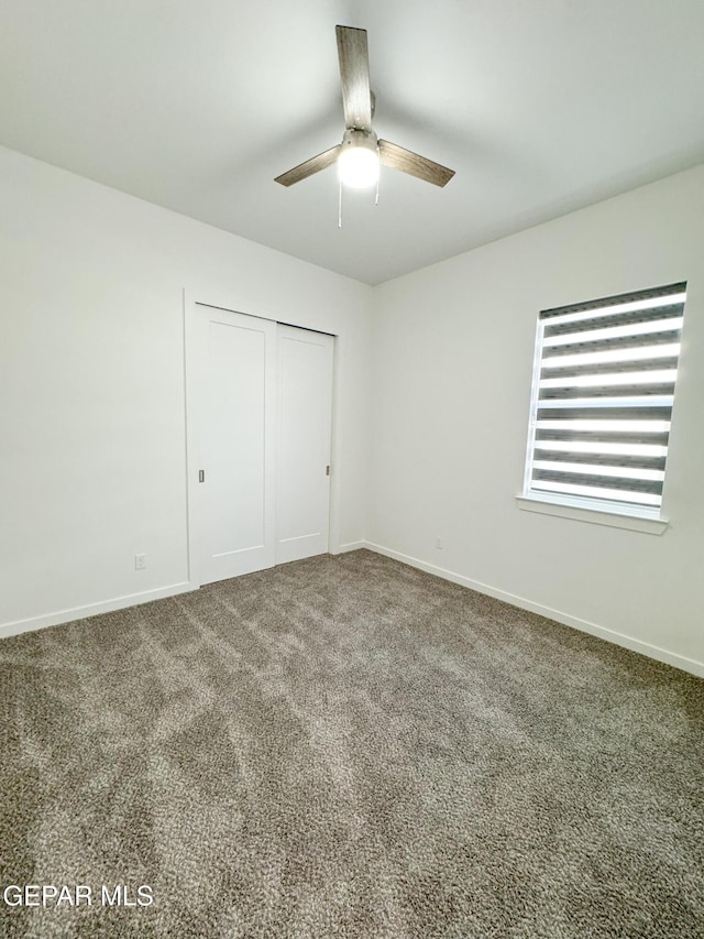 1783 Urijah Pl, El Paso, TX 79928 - unfurnished bedroom with carpet floors, baseboards, and a closet