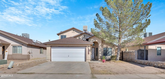 view of front of house featuring a garage