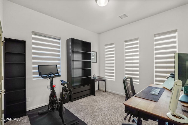 2300 Tierra Zaria, El Paso, TX 79938 - carpeted home office featuring baseboards