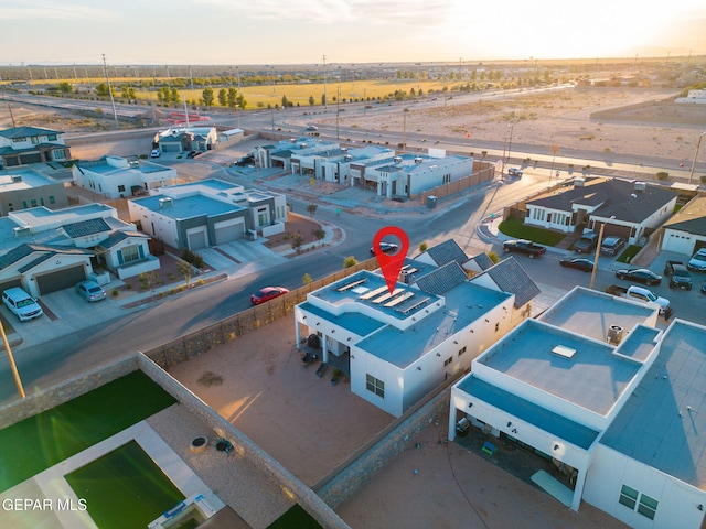 2300 Tierra Zaria, El Paso, TX 79938 - aerial view at dusk