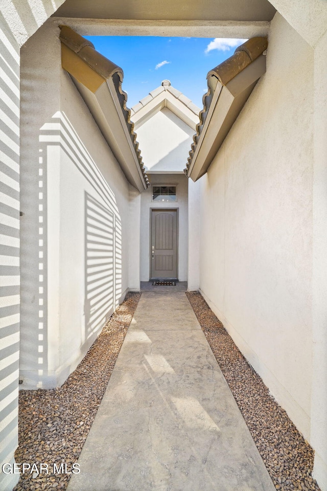 2300 Tierra Zaria, El Paso, TX 79938 - property entrance featuring stucco siding and a tile roof