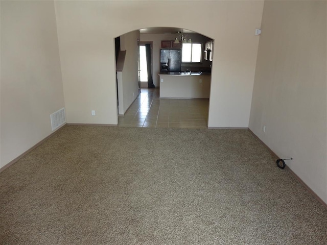 view of carpeted empty room